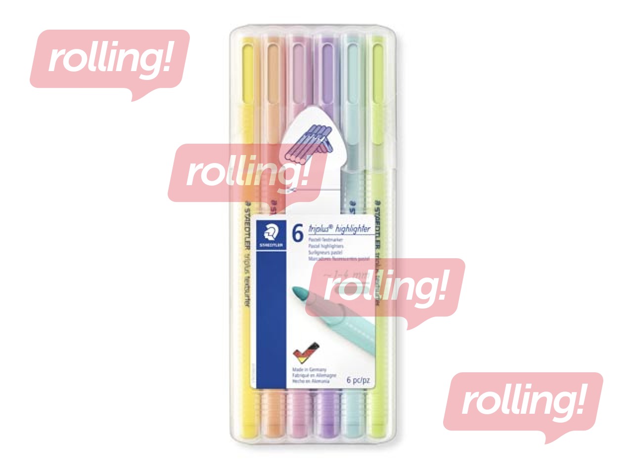 Tekstimarkerid Staedtler Textsurfer 362, 1-4 mm, 6 pastellvärvi