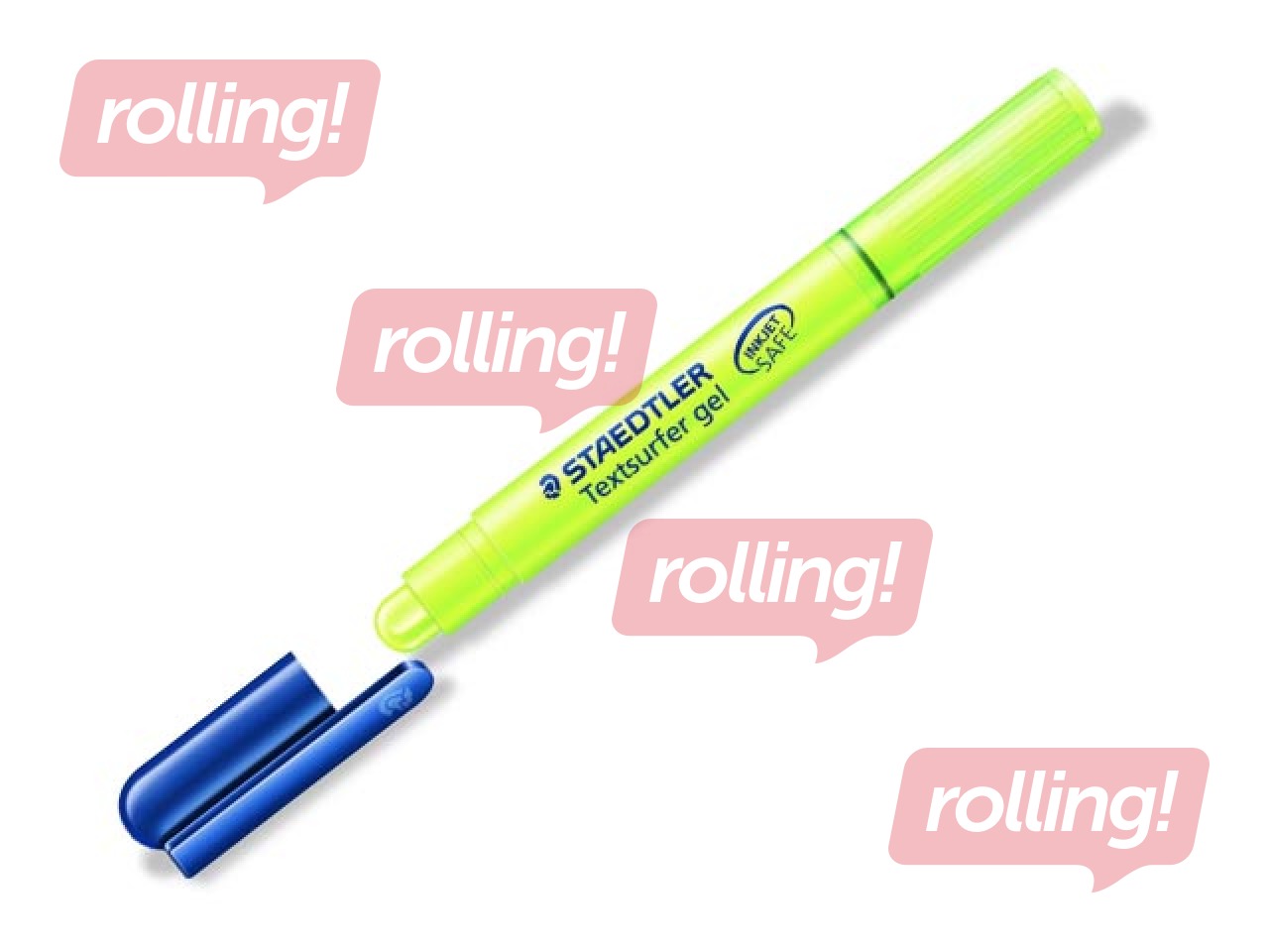 Teksta gēla marķieris Staedtler Textsurfer 364, dzeltens, 3mm