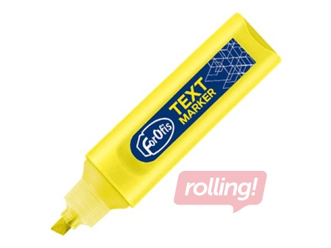 Tekstimarker Forofis, kollane, 1-5mm