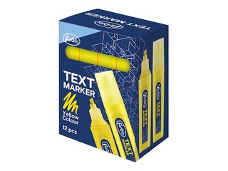 Tekstimarker Forofis, kollane, 1-5mm