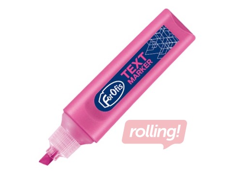 Tekstimarker Forofis, roosa, 1-5mm