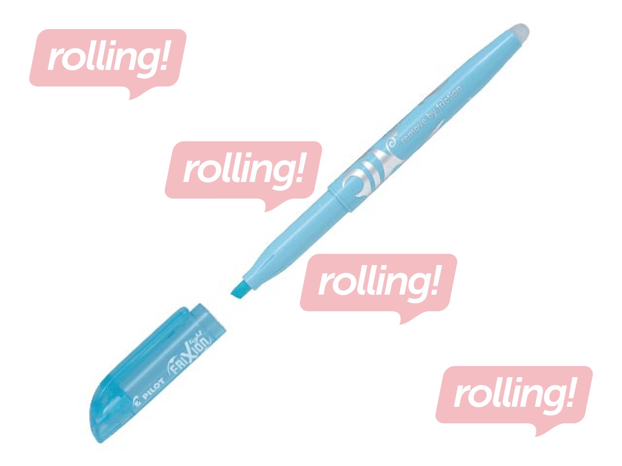 Text Marker Pilot FriXion Light pehme, kustutatav, helesinine