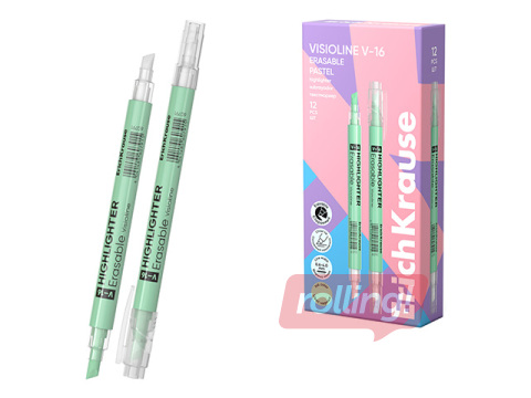 Tekstimarkeerija ErichKrause, Visioline V-16 Kustutatav Pastel, kustutatav, pastellroheline