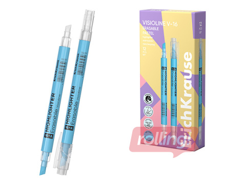 Tekstimarkeerija ErichKrause, Visioline V-16 Kustutatav Pastel, kustutatav, pastelsinine