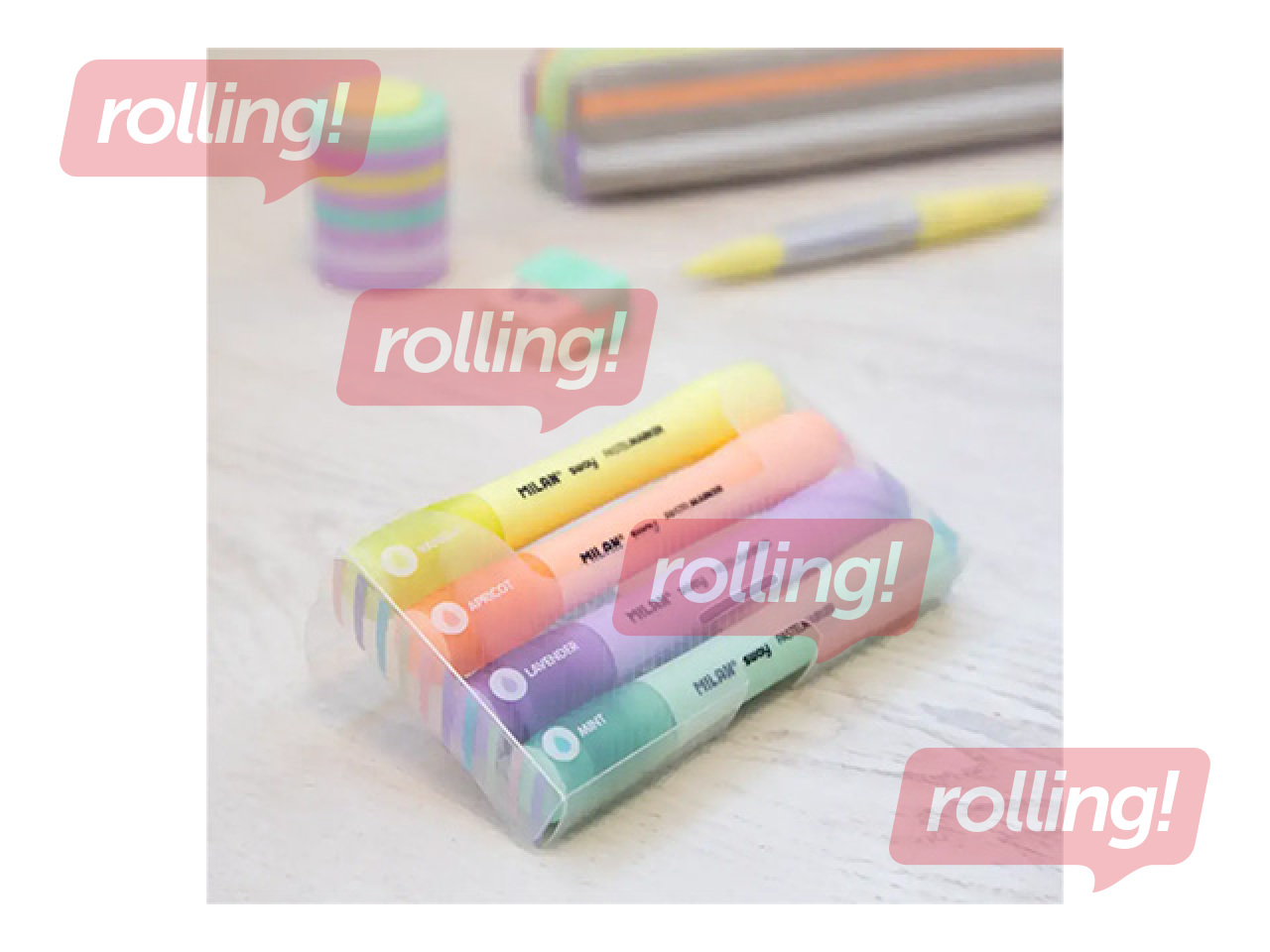 Tekstimarkerite komplekt Milan, 2–4mm, 4 värvi