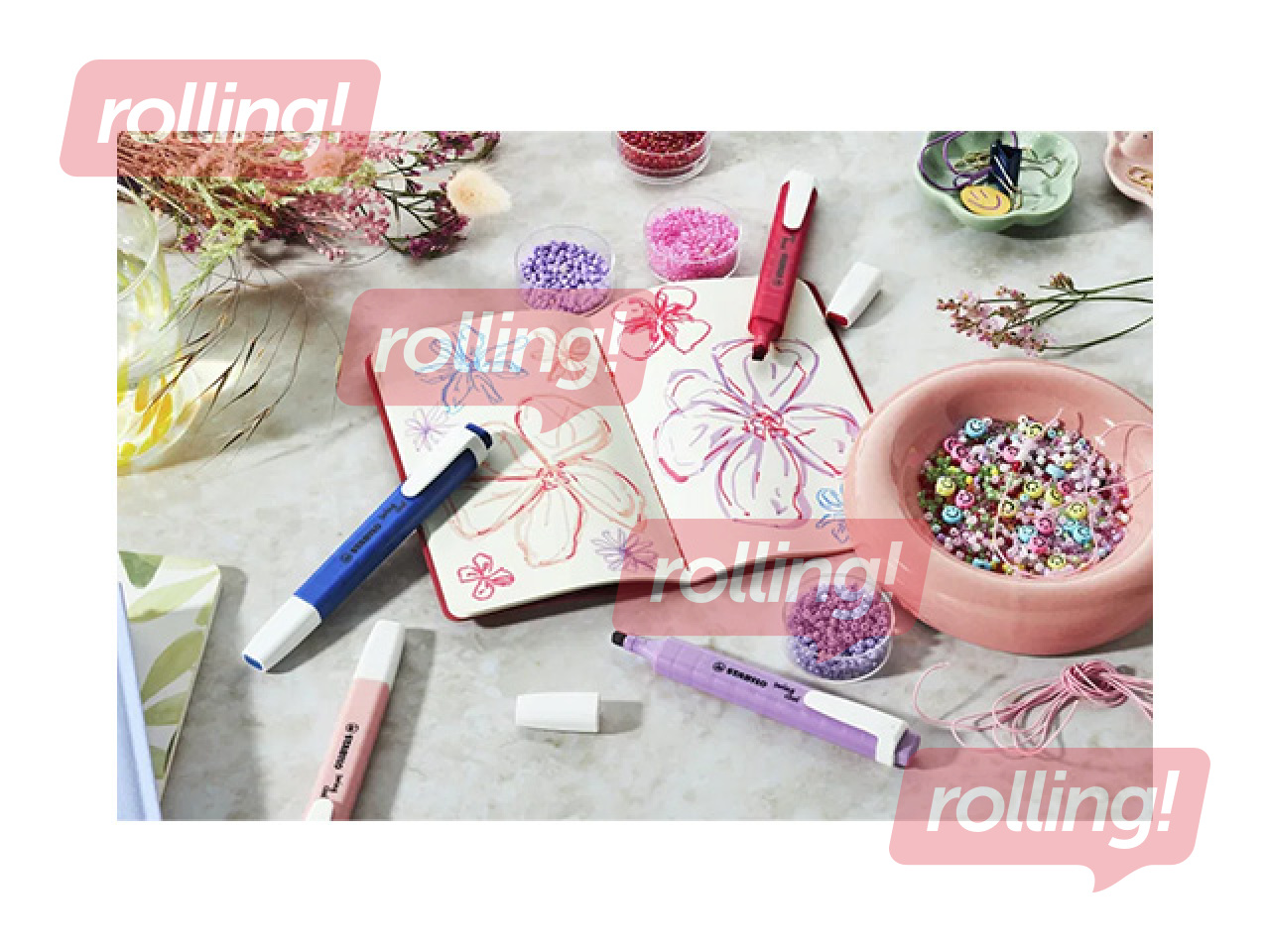Tekstimarker Stabilo Swing cool NatureCOLORS Wildflower, violetne