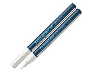 Перманентный маркер Schneider 271, белый, 1-2мм