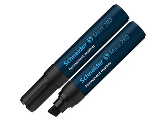 Перманентный маркер  Schneider  280 скошенный, чёрный