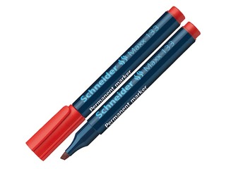 Перманентный маркер Schneider 133, скошенный, красный