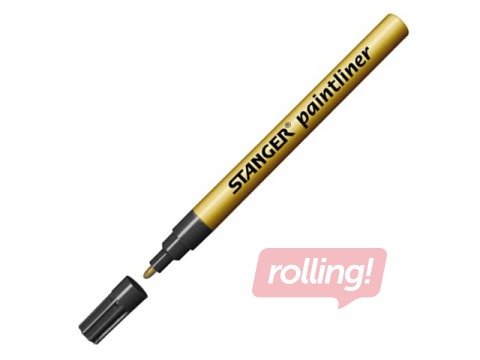 Перманентный маркер Stanger, PAINT, 1-2 мм, золотой