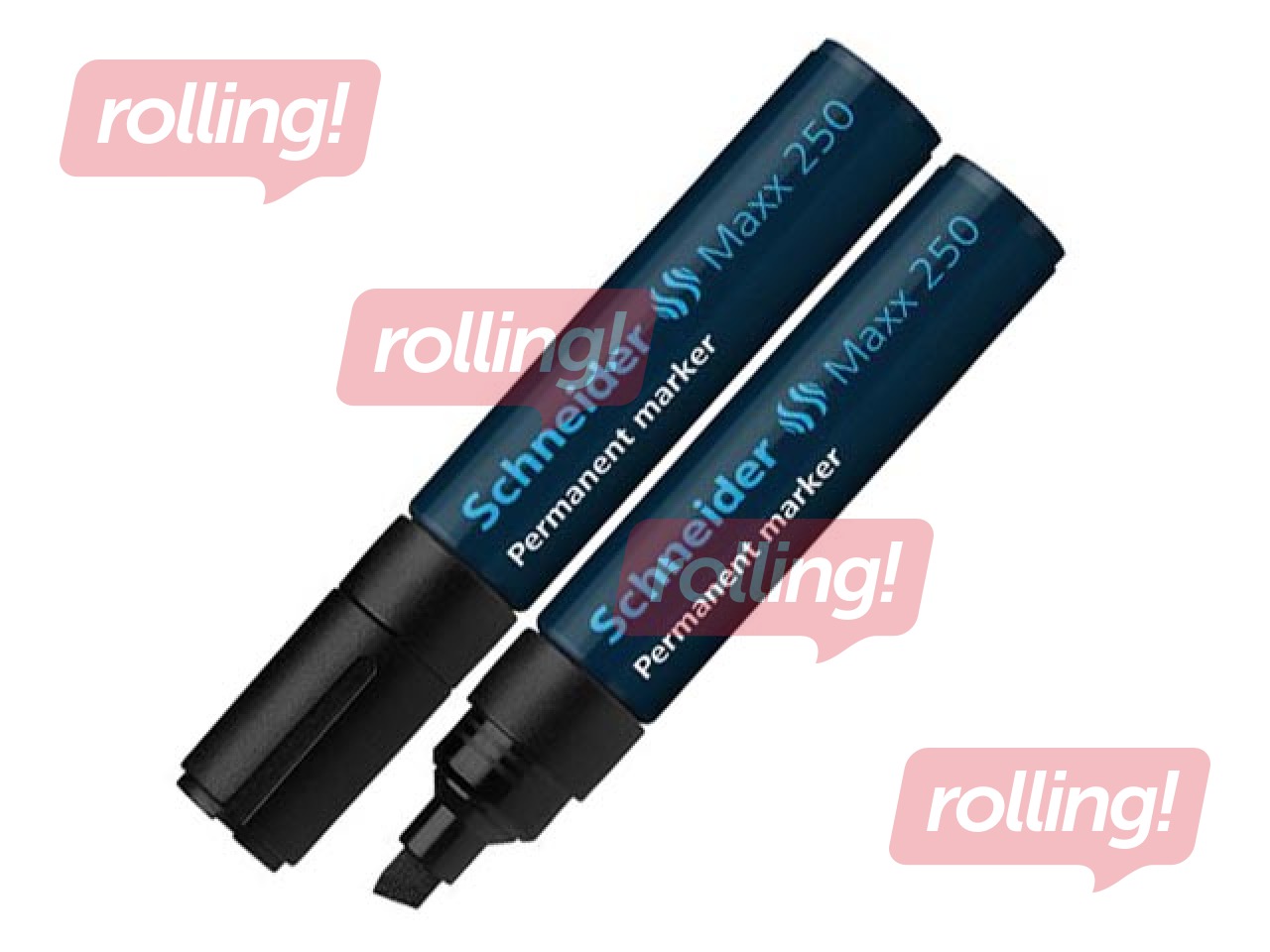 Permanentne marker Schneider 250, must, 2-7mm