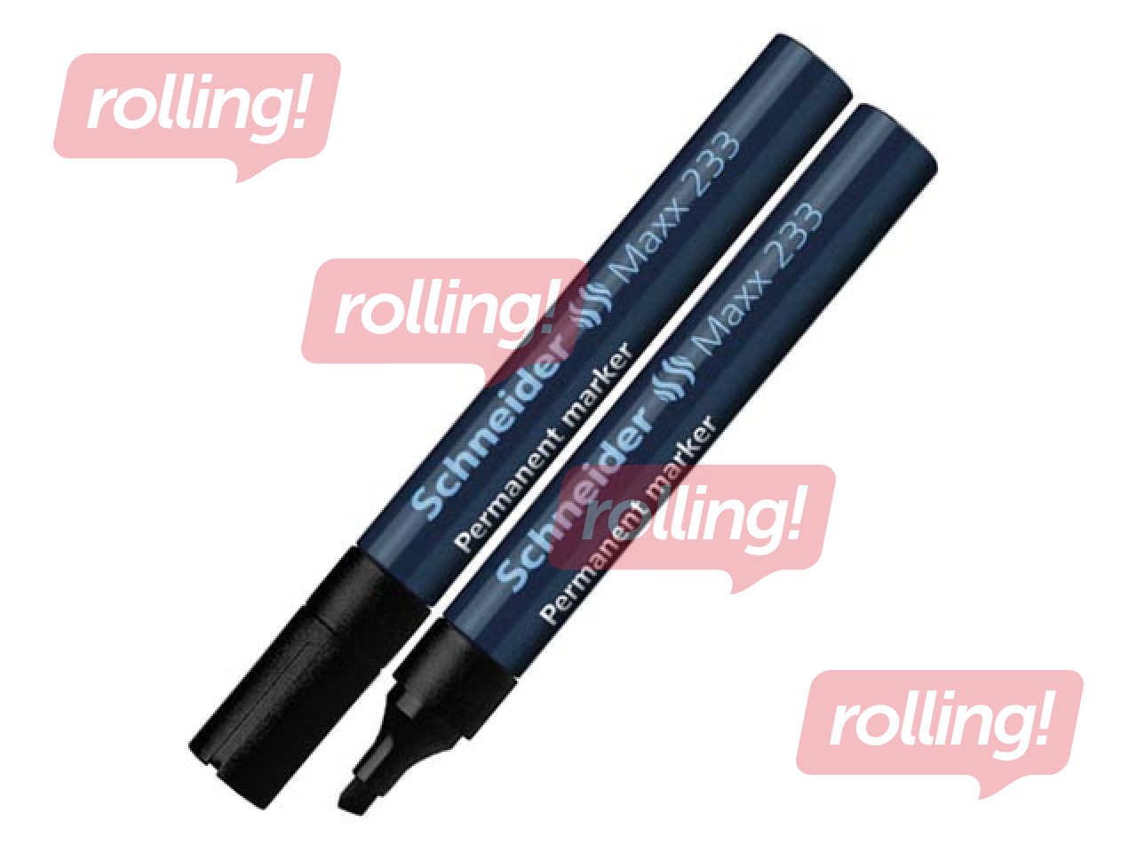 Permanentne marker Schneider 233, must, 1-5mm