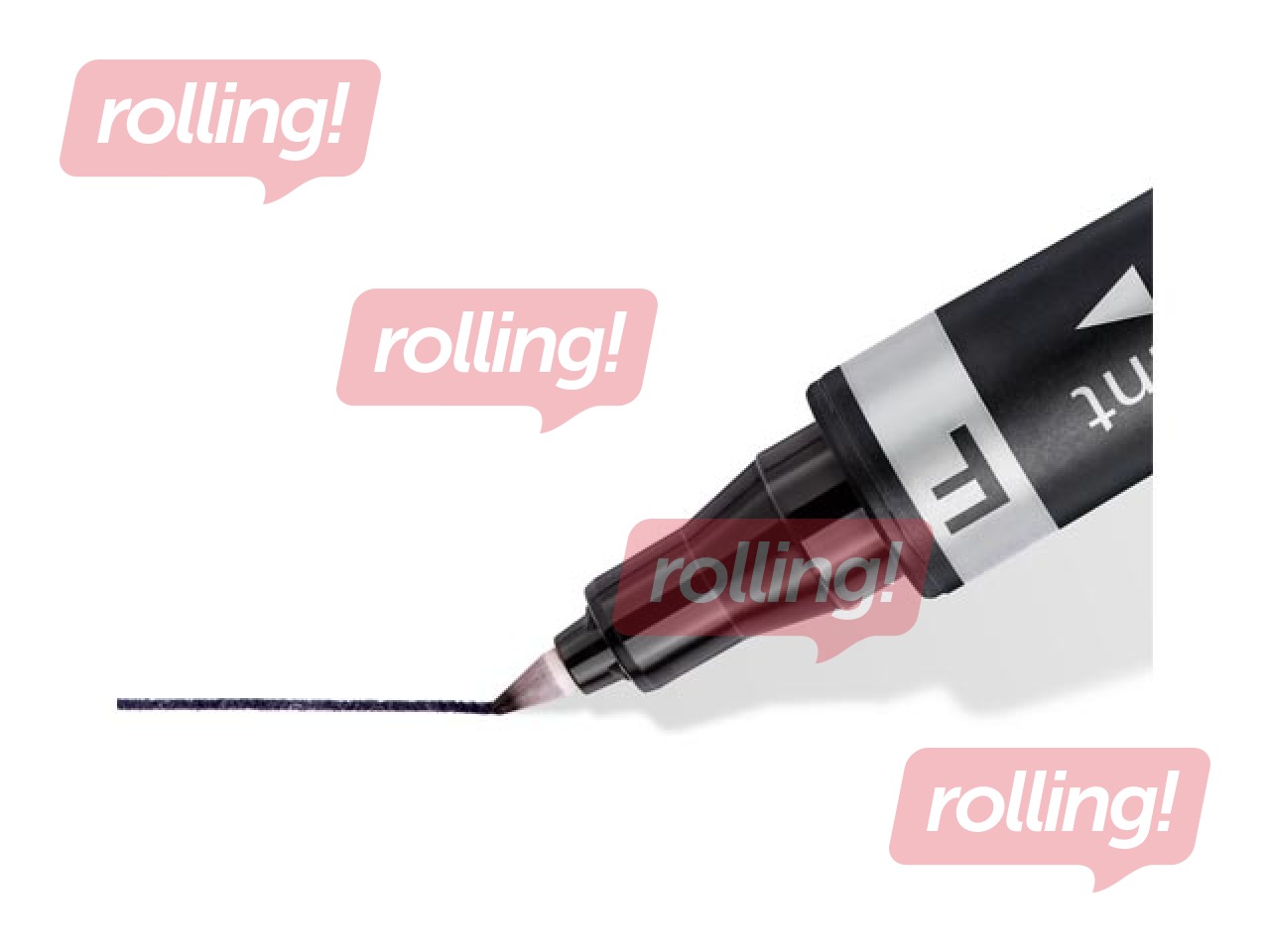 Permanentne marker Staedtler Lumcolor DUO, kahepoolne, must, 0.6mm/1.5mm