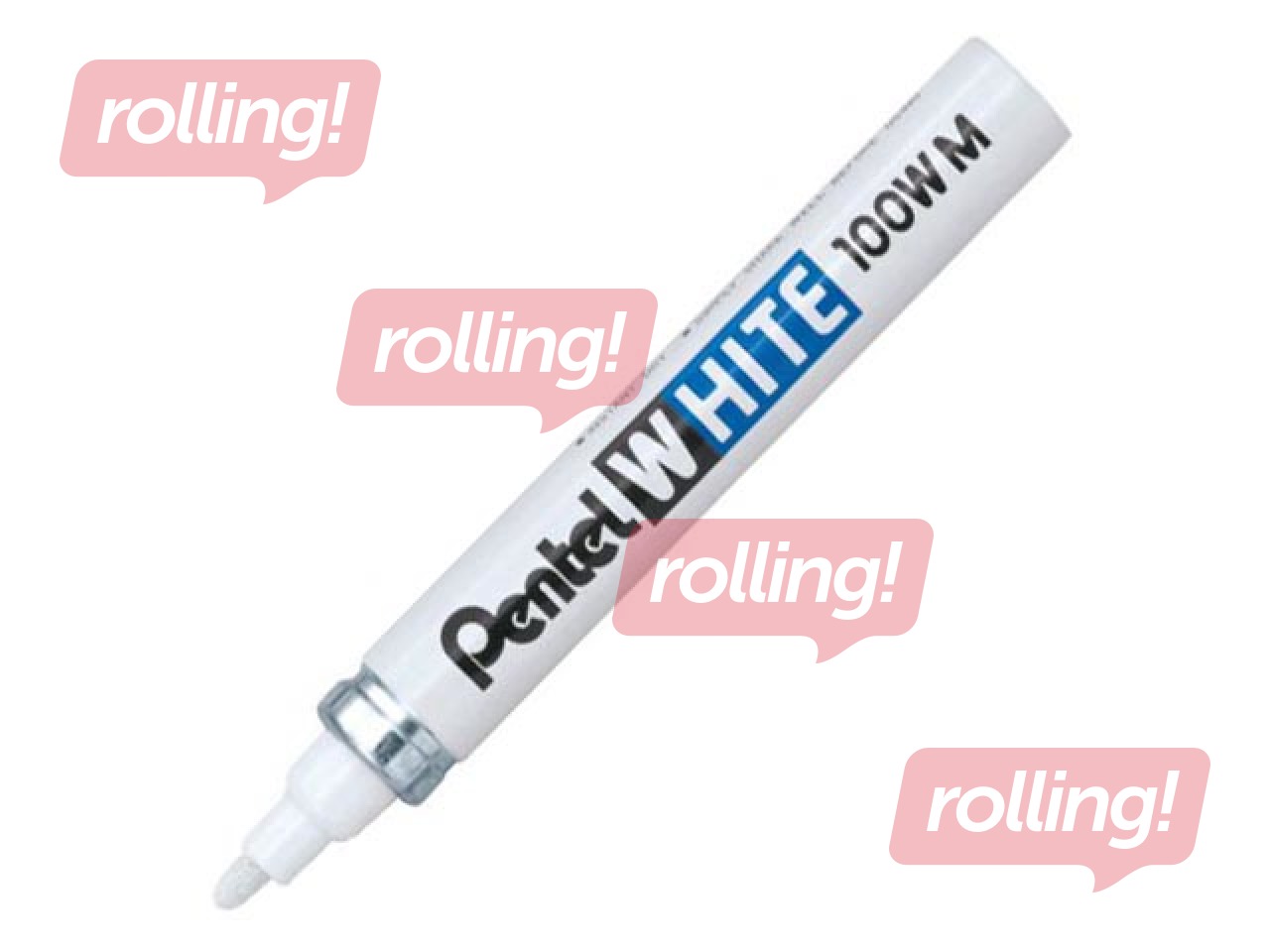 Универсальный маркер Pentel, 100W-M, белый