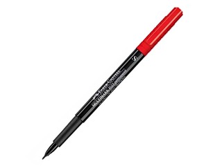 Permanentne marker Faber Castell, ümar ots, punane, 0.4mm