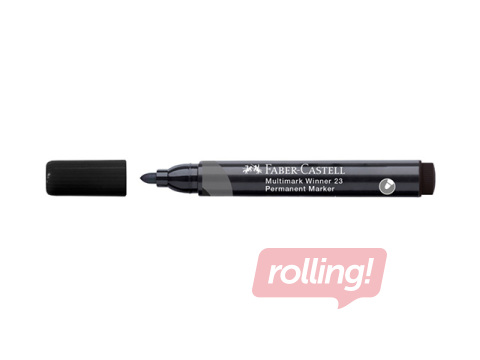 Permanentne marker Faber Castell Multimark Winner 23, ümmargune, must