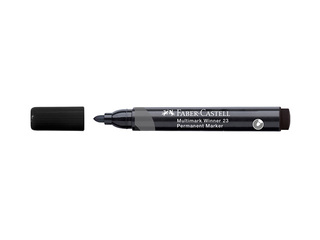 Permanentne marker Faber Castell Multimark Winner 23, ümmargune, must