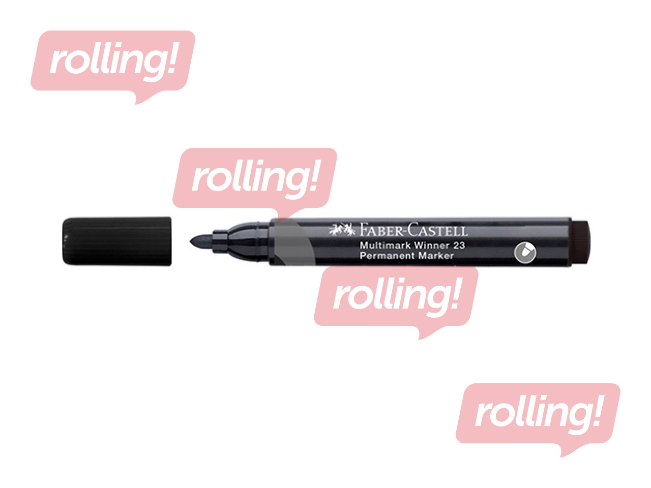 Permanentne marker Faber Castell Multimark Winner 23, ümmargune, must