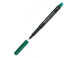 Permanentne marker Faber Castell F, ümmargune, roheline, 0.6mm
