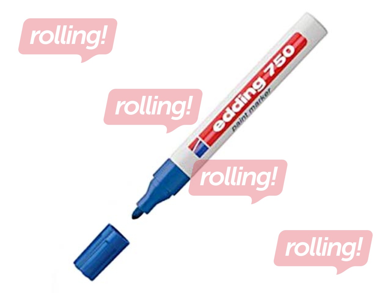 Permanentais marķieris Edding Paint 750, 2-4mm, zils