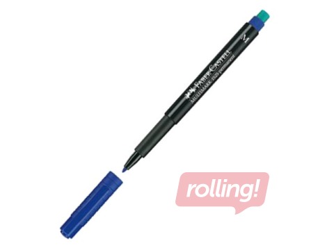Permanentne marker Faber Castell M, ümmargune, sinine, 1mm