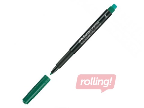 Permanentne marker Faber Castell M, ümmargune, roheline, 1mm