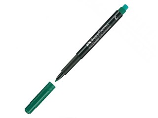 Permanentne marker Faber Castell M, ümmargune, roheline, 1mm