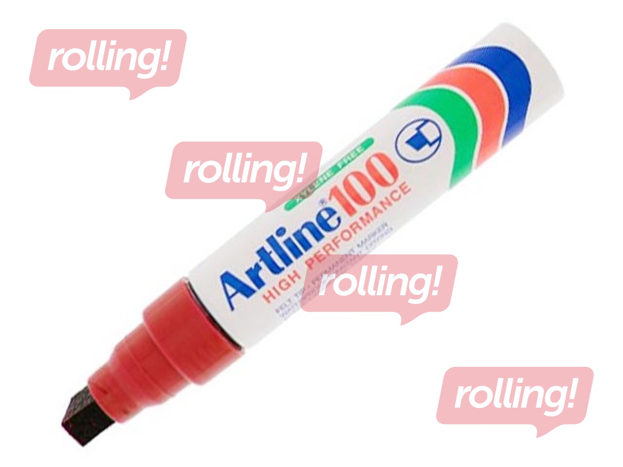 Püsimarker Artline 100, punane, 7.5-12 mm