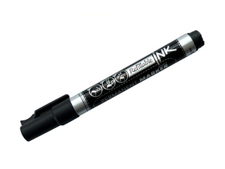 Permanentne marker MemoBe, must, 1-3mm