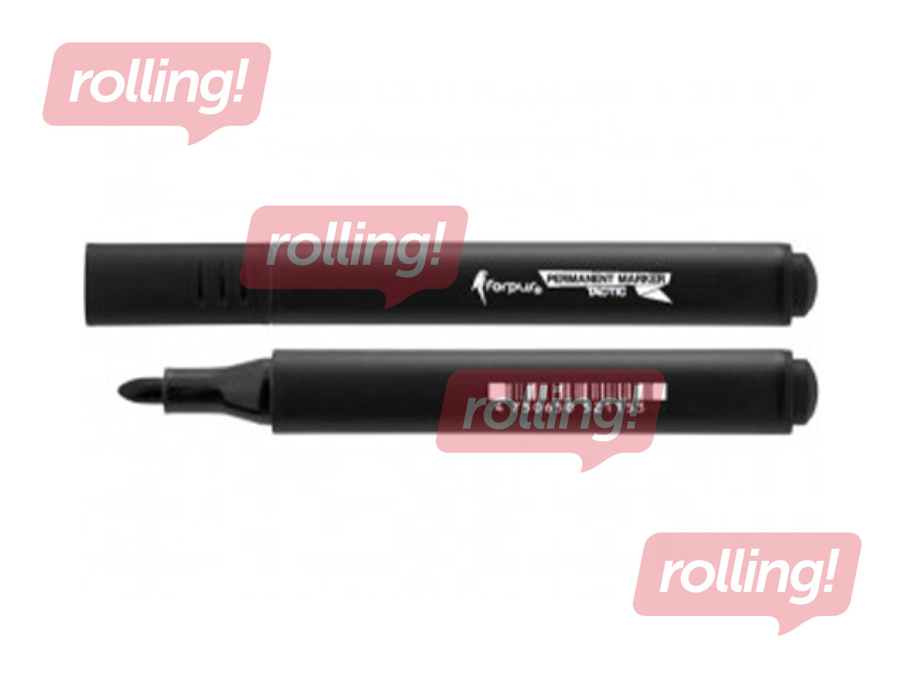 Püsimarker Forpus, kolmnurkne, must, 1–3mm