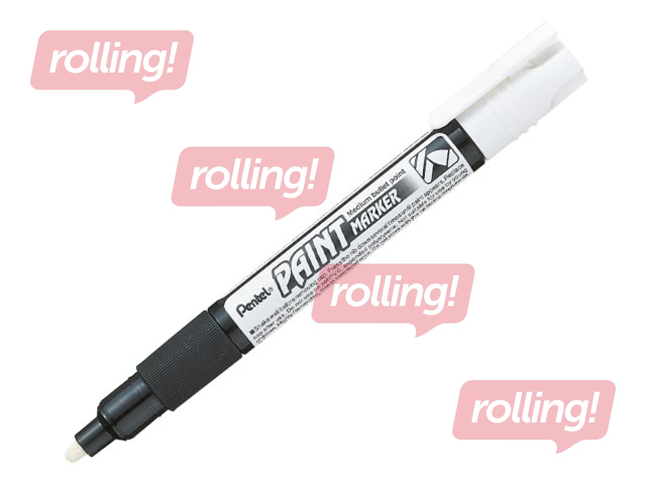 Permanent marker PENTEL PAINT, white, 4mm