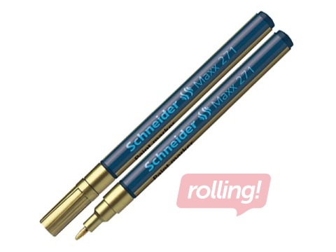 Permanent marker Schneider 271, gold, 1-2mm