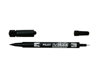 Twin point marker Pilot EF/F, black