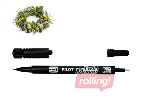 Twin point marker Pilot EF/F, black +Midsummer gift!