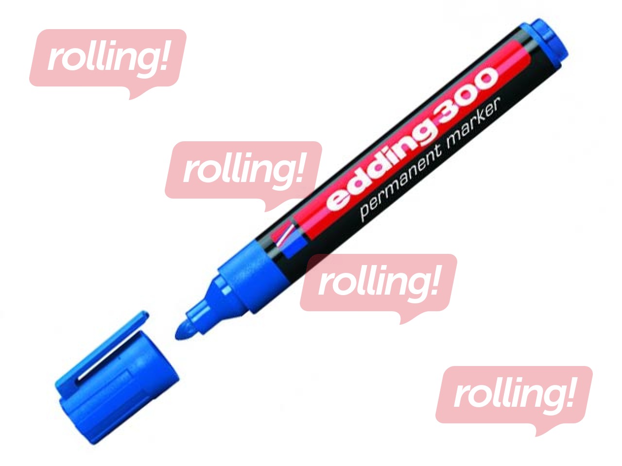 Permanentne marker Edding 300, sinine, 1.5-3mm