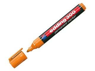 Permanentne marker Edding 300, oranž, 1.5-3mm