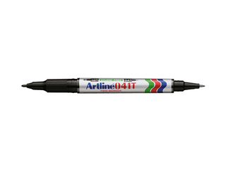Перманентный маркер Artline 041T, двусторонний, чёрный, 0.4мм/1мм