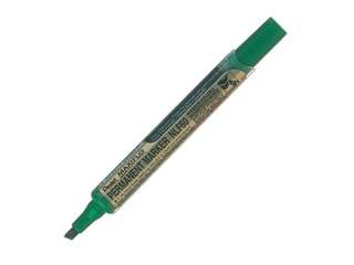 Pentel Maxiflo перманентный маркер, скошенный наконечник, зеленый, 2-4.5мм