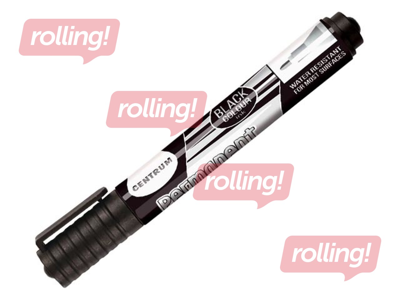 Permanent marker Centrum, round, black, 2-5mm