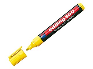 Permanentne marker Edding 300, kollane, 1.5-3mm