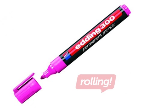 Permanentne marker Edding 300, roosa, 1.5-3mm