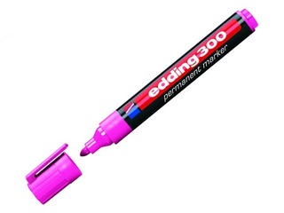 Permanentne marker Edding 300, roosa, 1.5-3mm