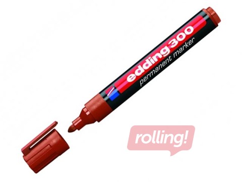 Permanentne marker Edding 300, pruun, 1.5-3mm