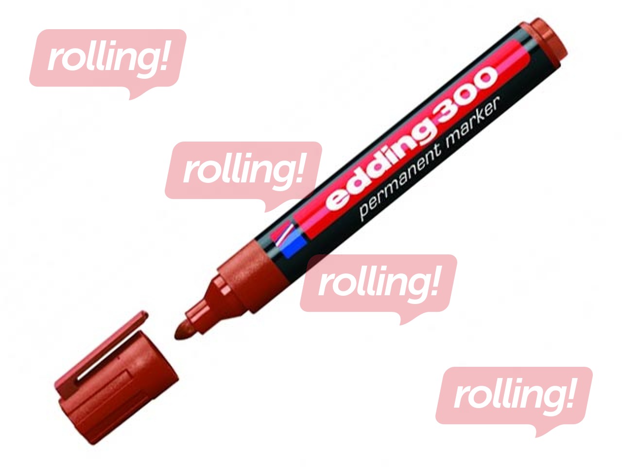 Перманентный маркер Edding 300, коричневый, 1.5-3mm