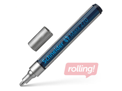 Permanent marker, Schneider, Paint Maxx 270, conical, silver, 1-3mm