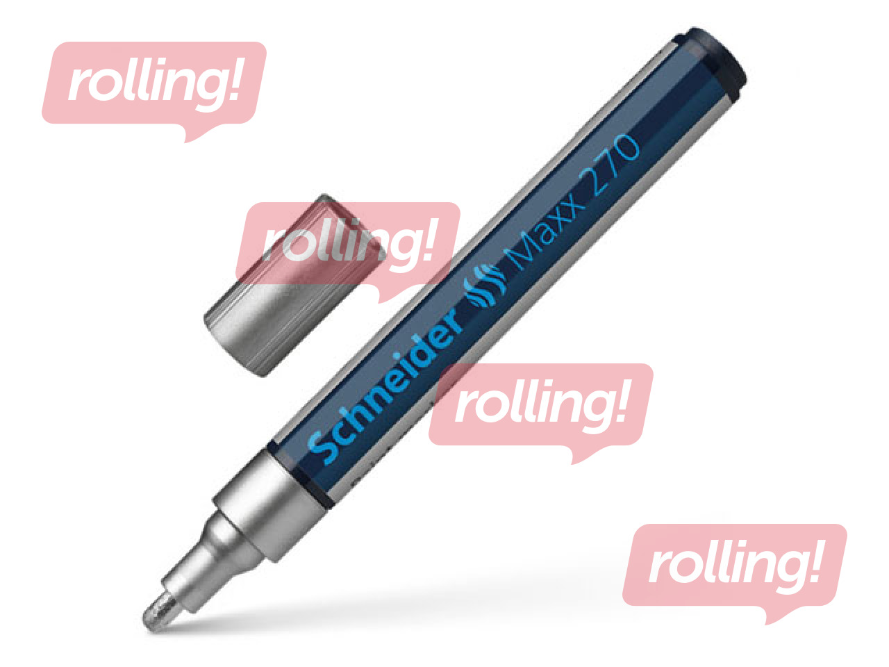 Permanent marker, Schneider, Paint Maxx 270, conical, silver, 1-3mm