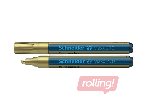 Перманентный маркер Schneider Paint Maxx 270, 1-3мм, конический, золотой