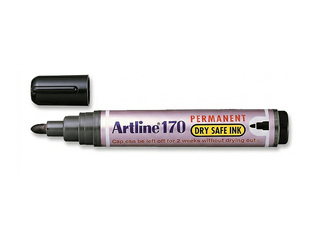 Permanentais marķieris Artline 170, apaļš, melns