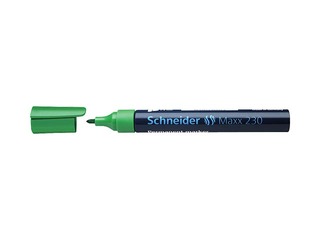 Permanent marker Schneider 230, green, 1-3mm