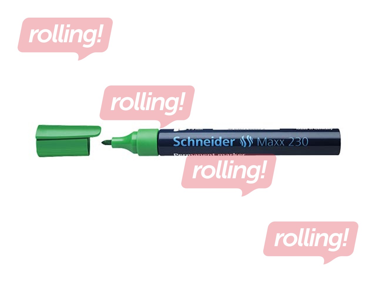 Püsimarker Schneider 230, roheline, 1-3mm